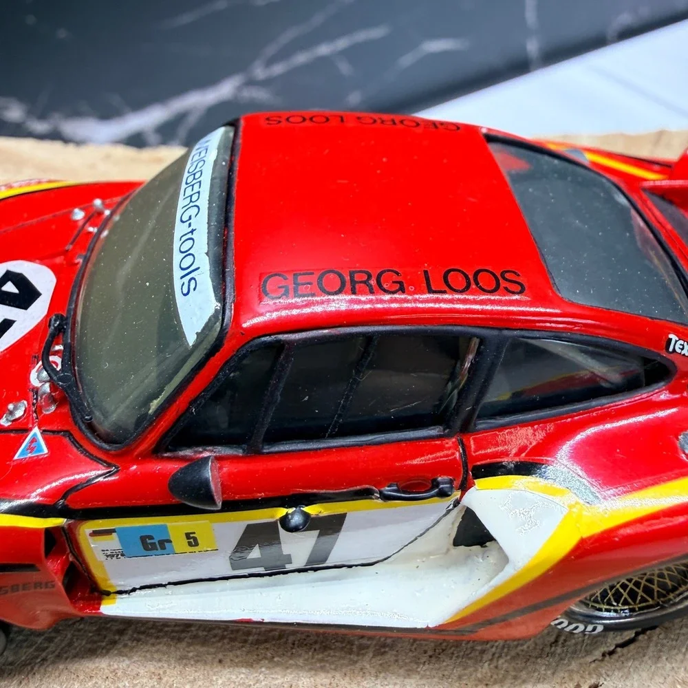 Record Porsche 935 Turbo Georg Loos Gelo Racing 1:43 Scale Model Car France Red
